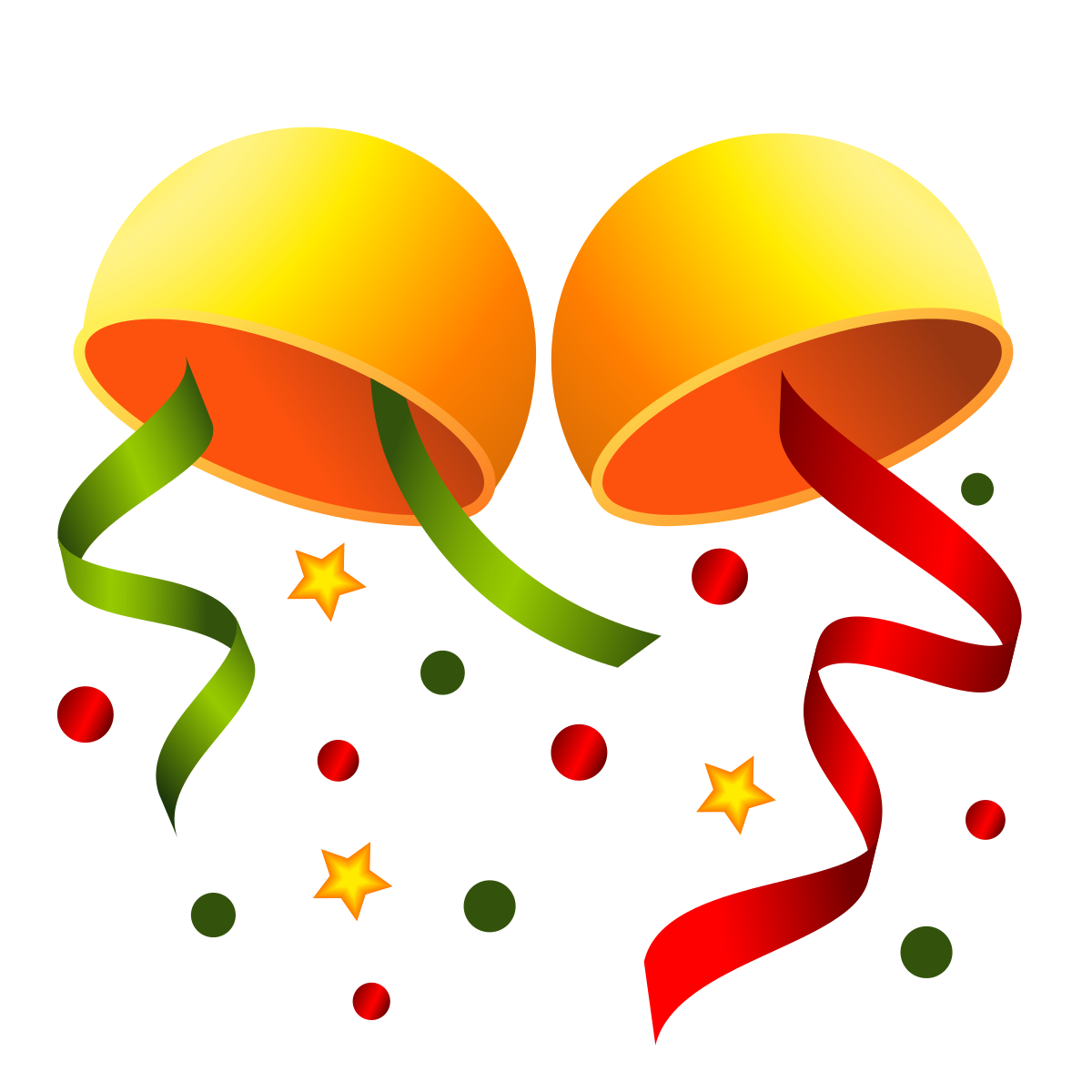 emoji style confetti ball icon