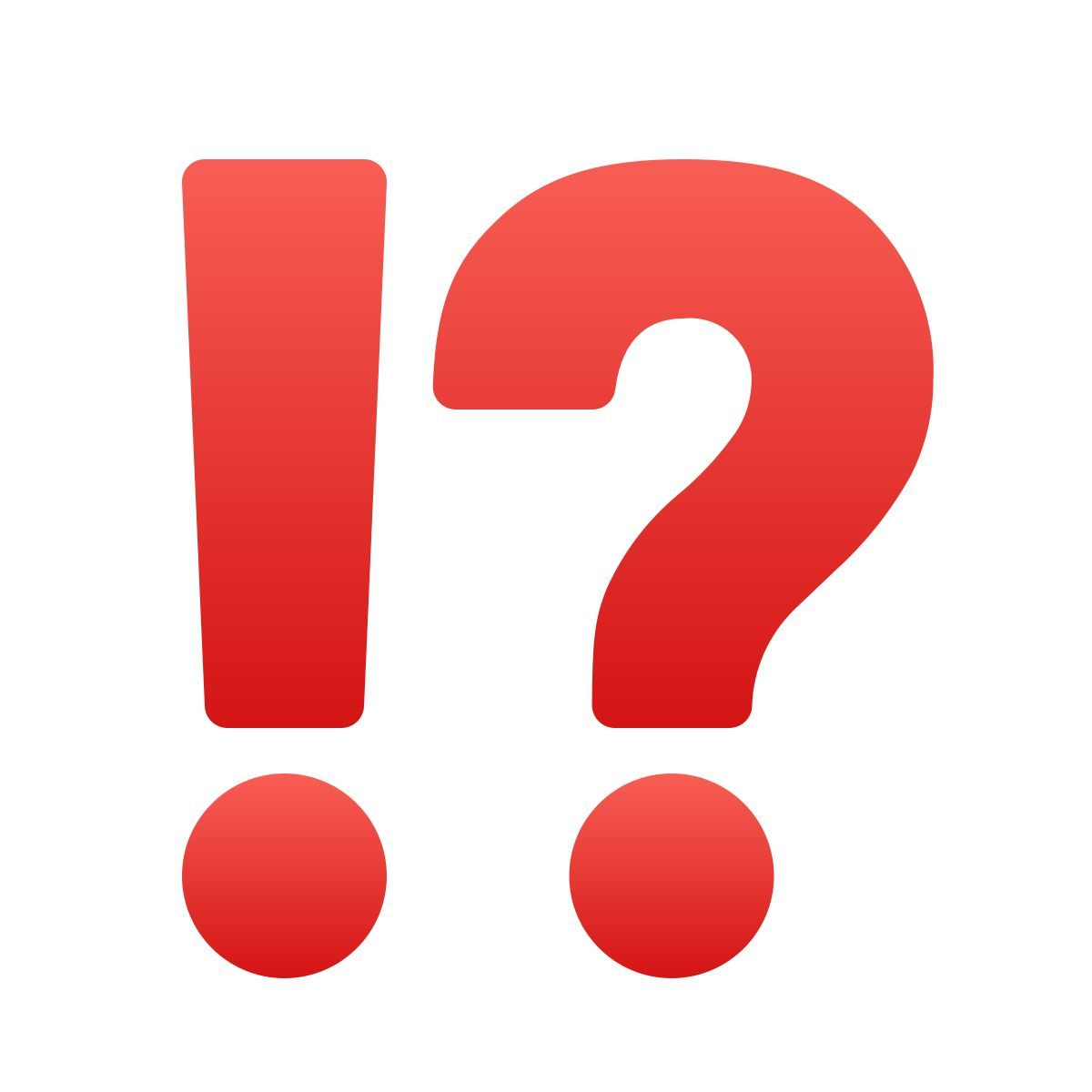 emoji style ponto de exclamação ponto de interrogação emoji icon