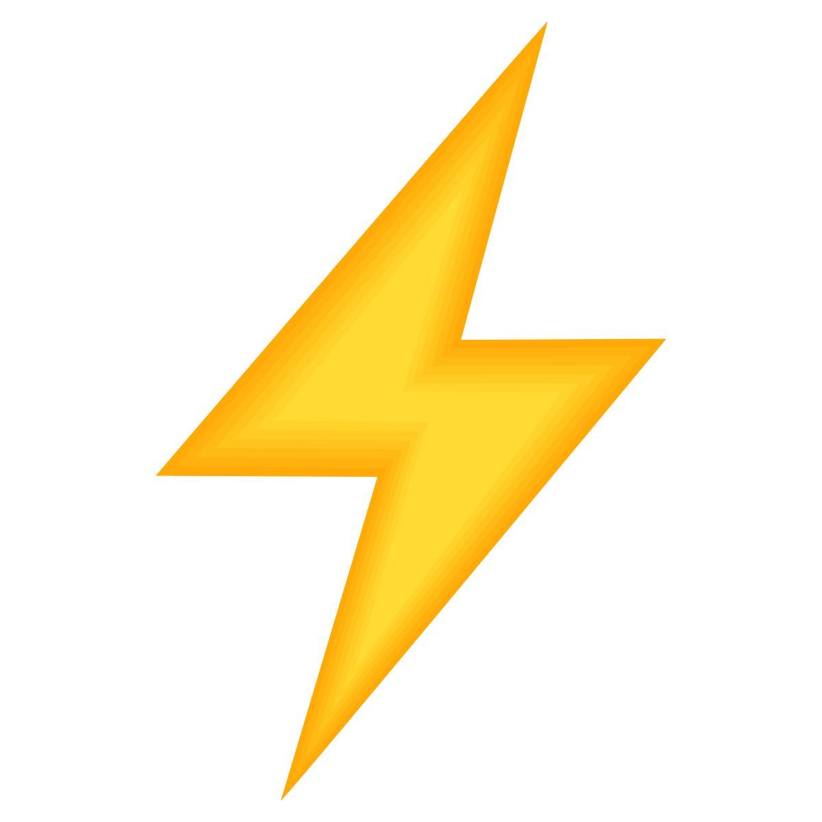 icono flash activado emoji estilo