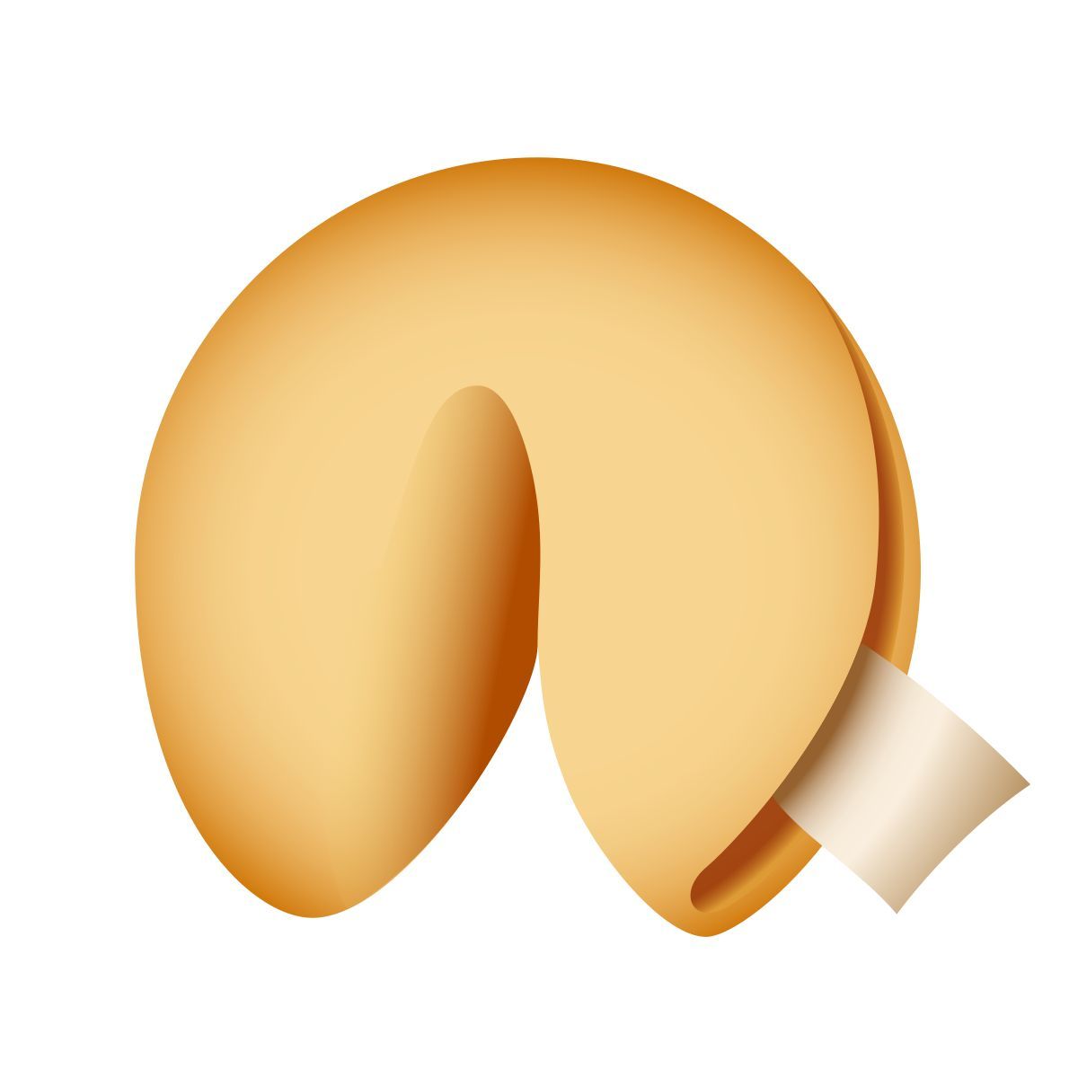 emoji style fortune cookie emoji icon