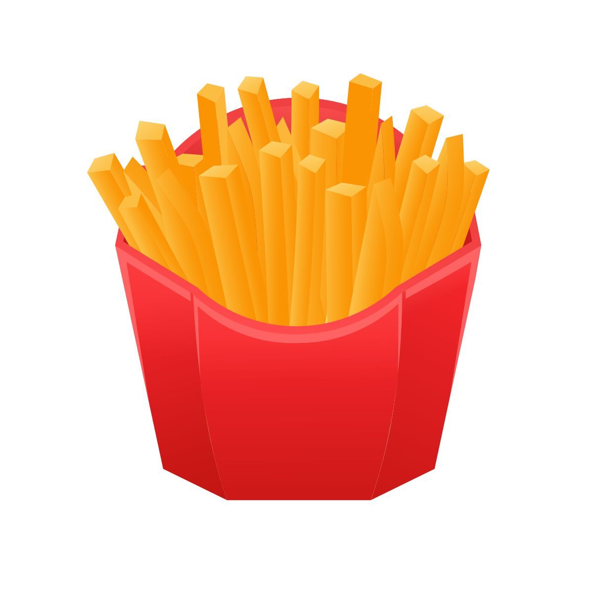 emoji style patatine fritte emoji icon