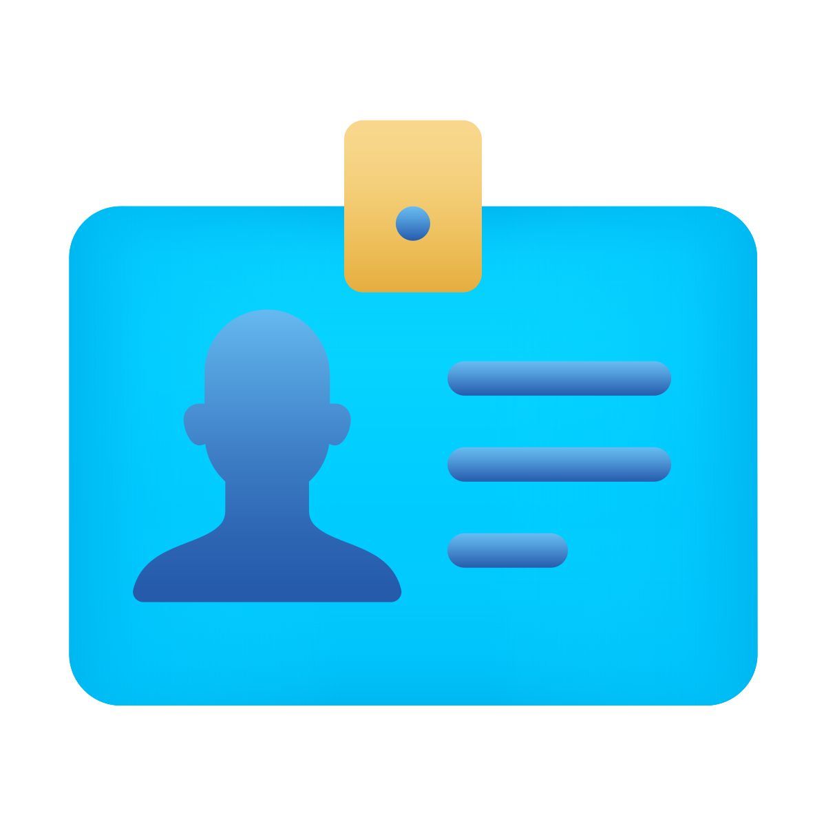emoji Stil ausweis Icon