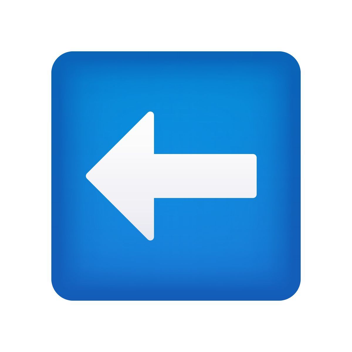 emoji style left arrow icon