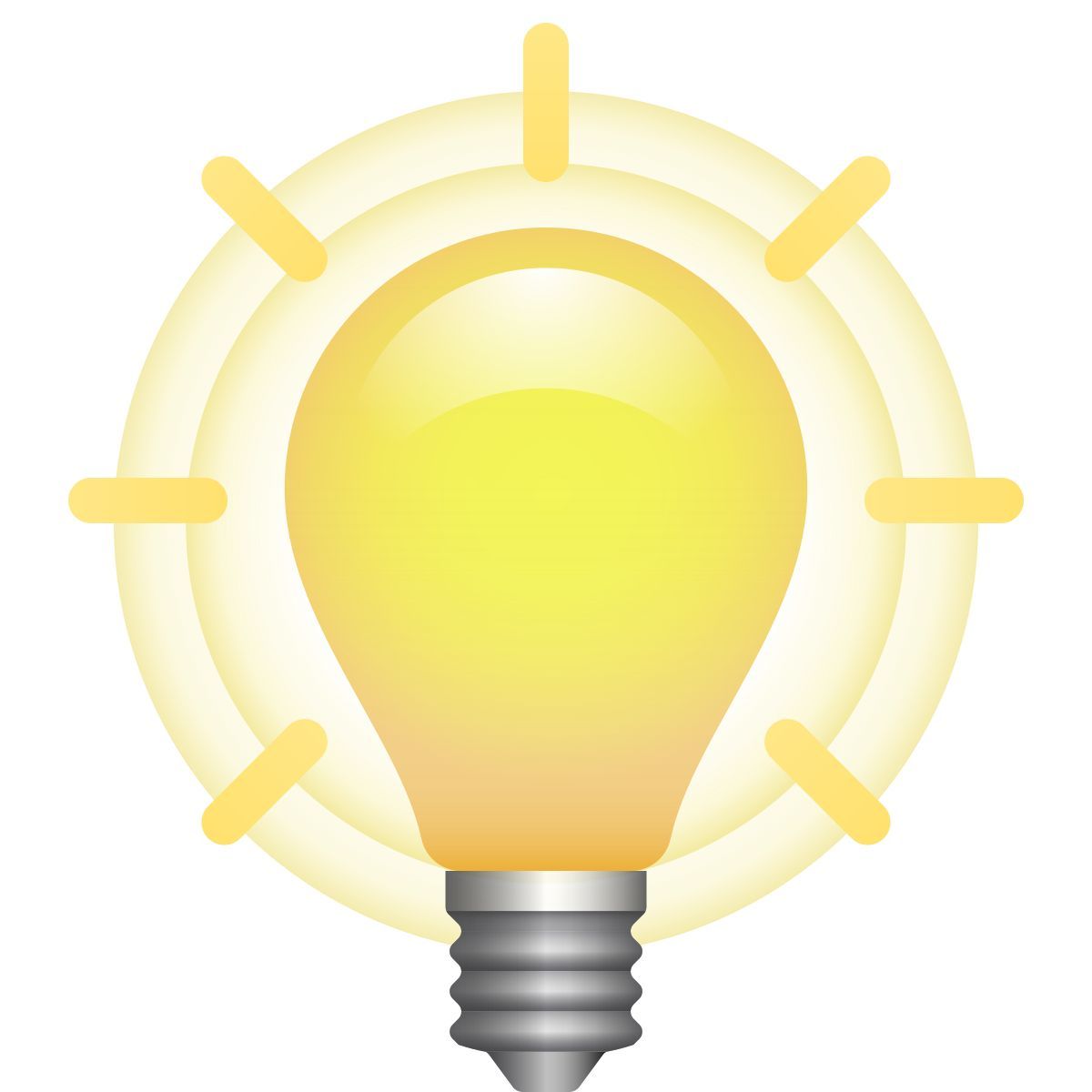 icona luce accesa emoji stile