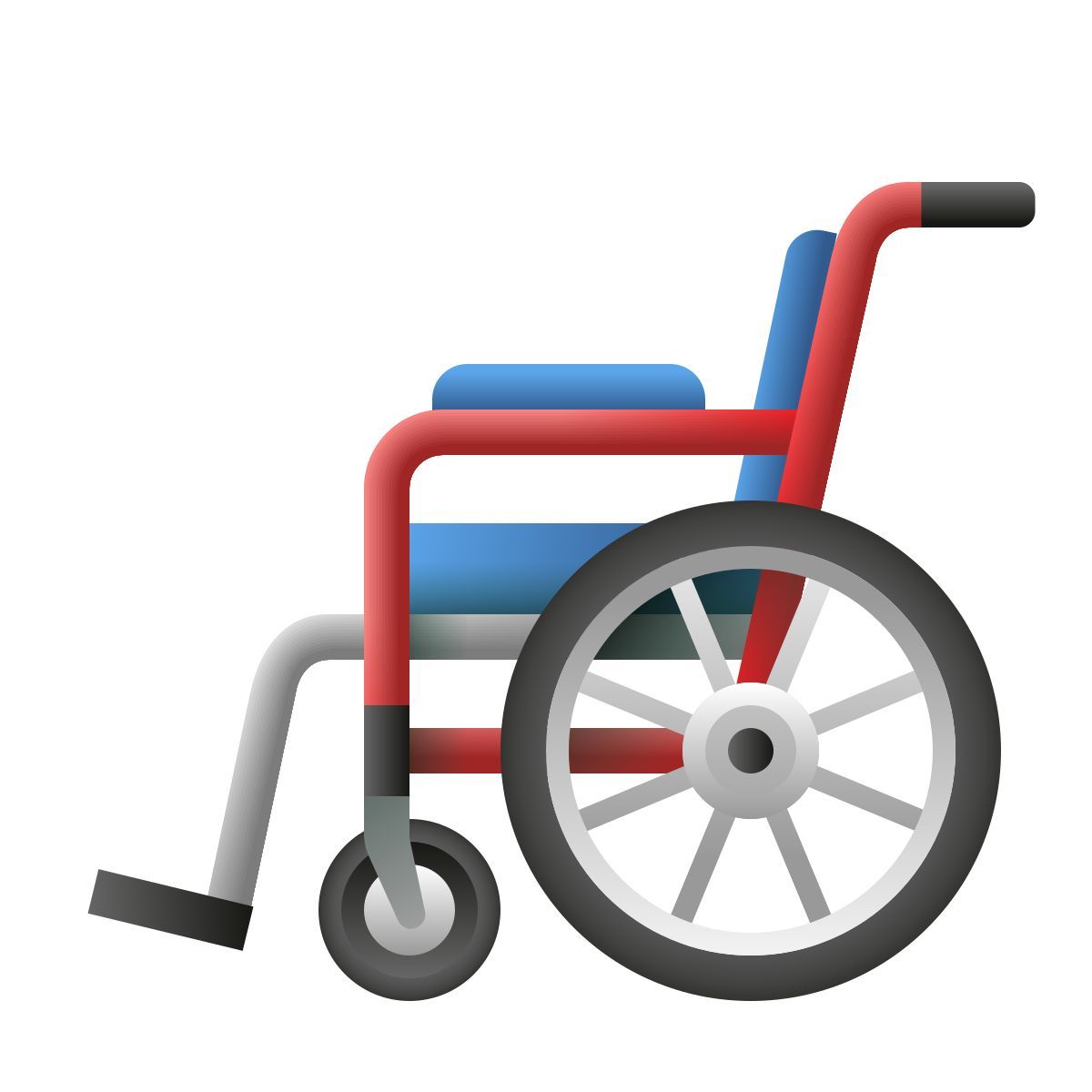 emoji style silla de ruedas manual icon