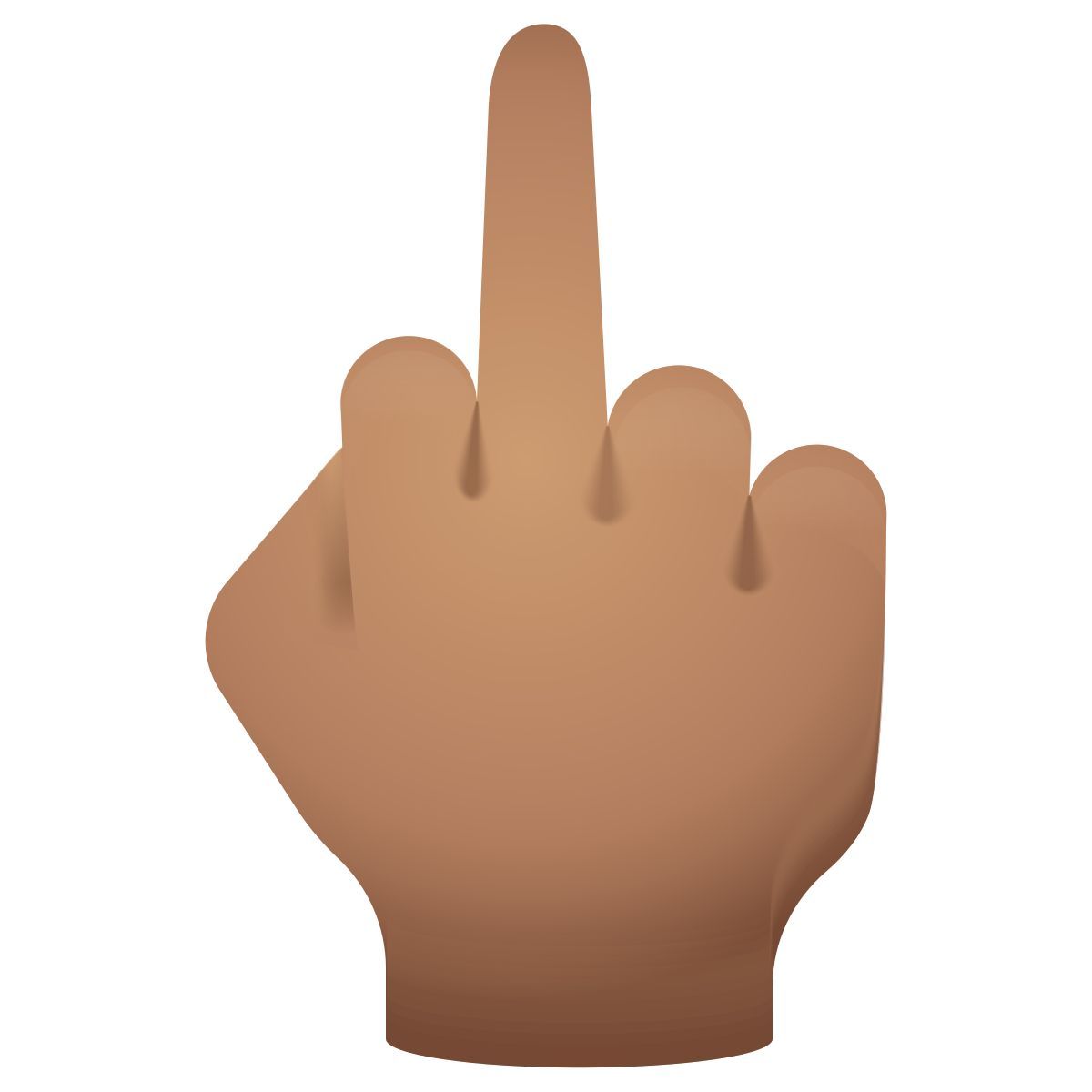 emoji style mittelfinger mittlerer hautton icon
