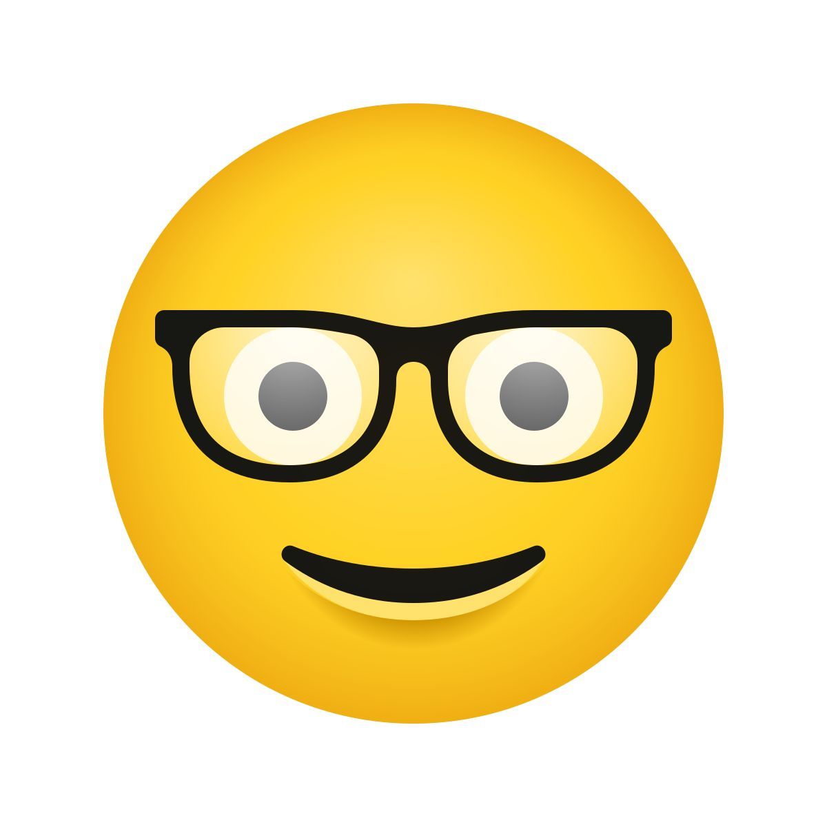 emoji style 书呆子脸 icon