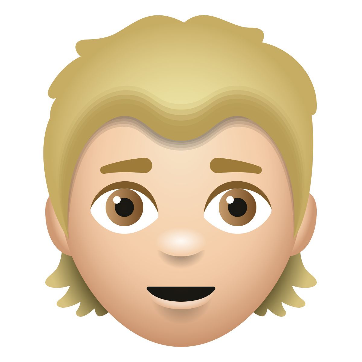 emoji style personne neutre peau moyenne claire icon
