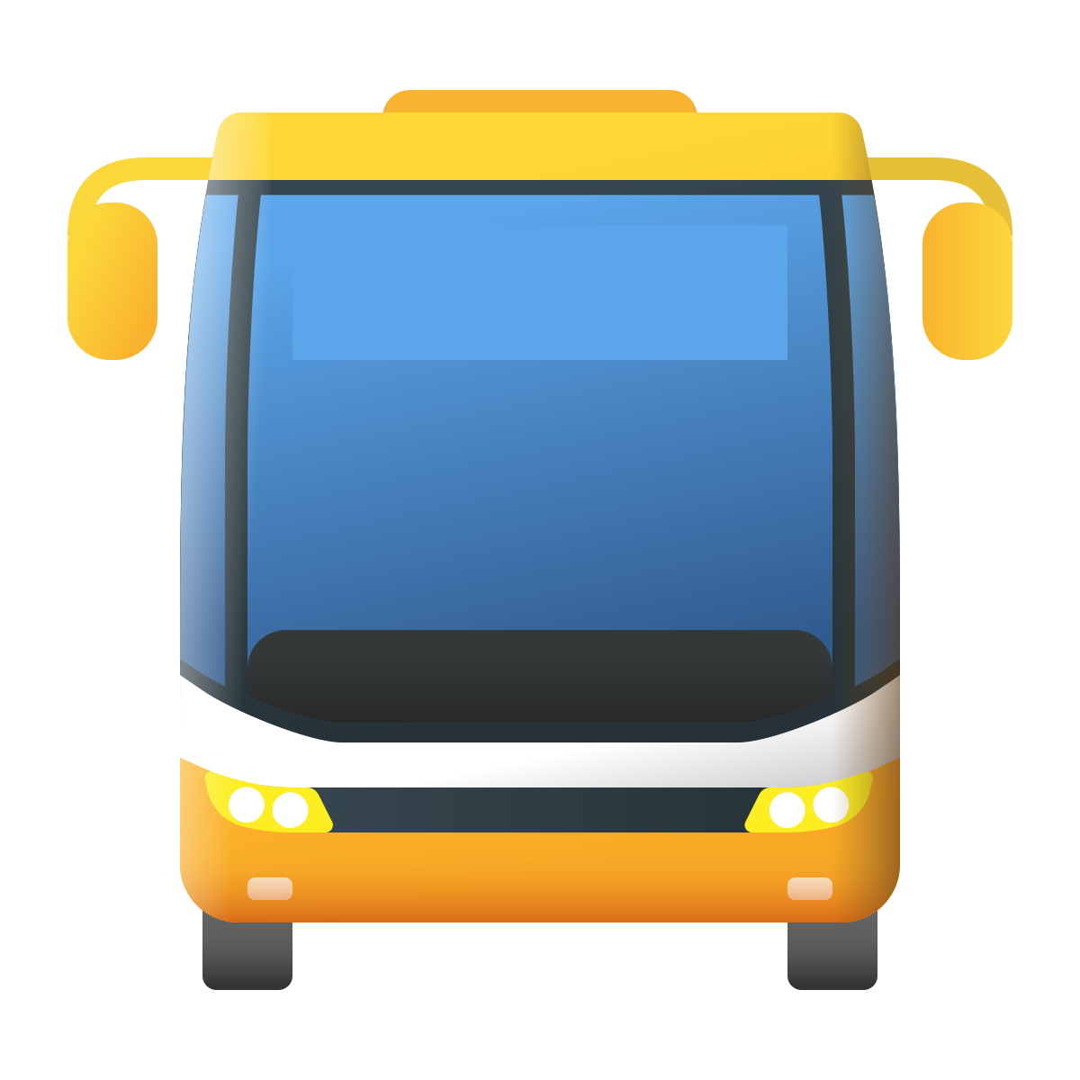 emoji style oncoming bus icon