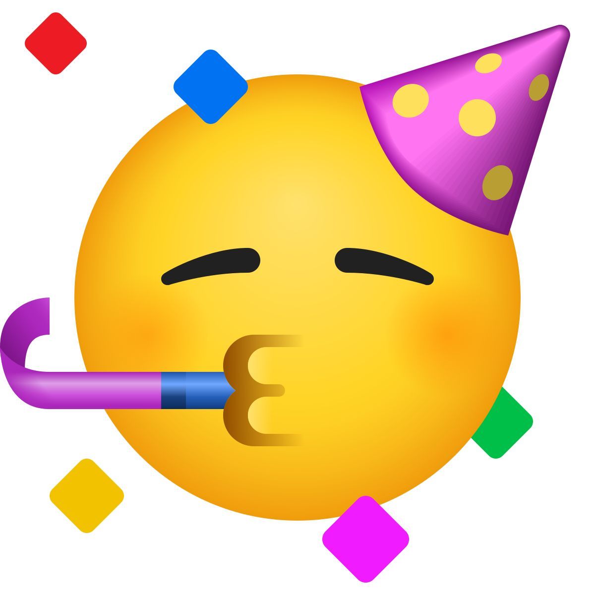 emoji style visage de fête icon