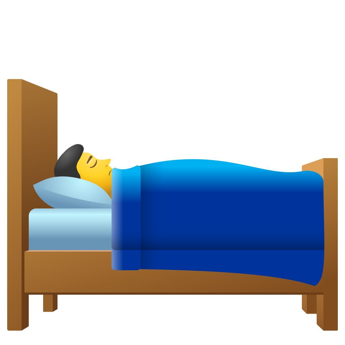emoji style personne au lit icon