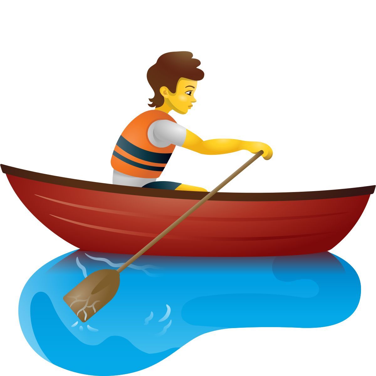 emoji style 人一划艇 icon