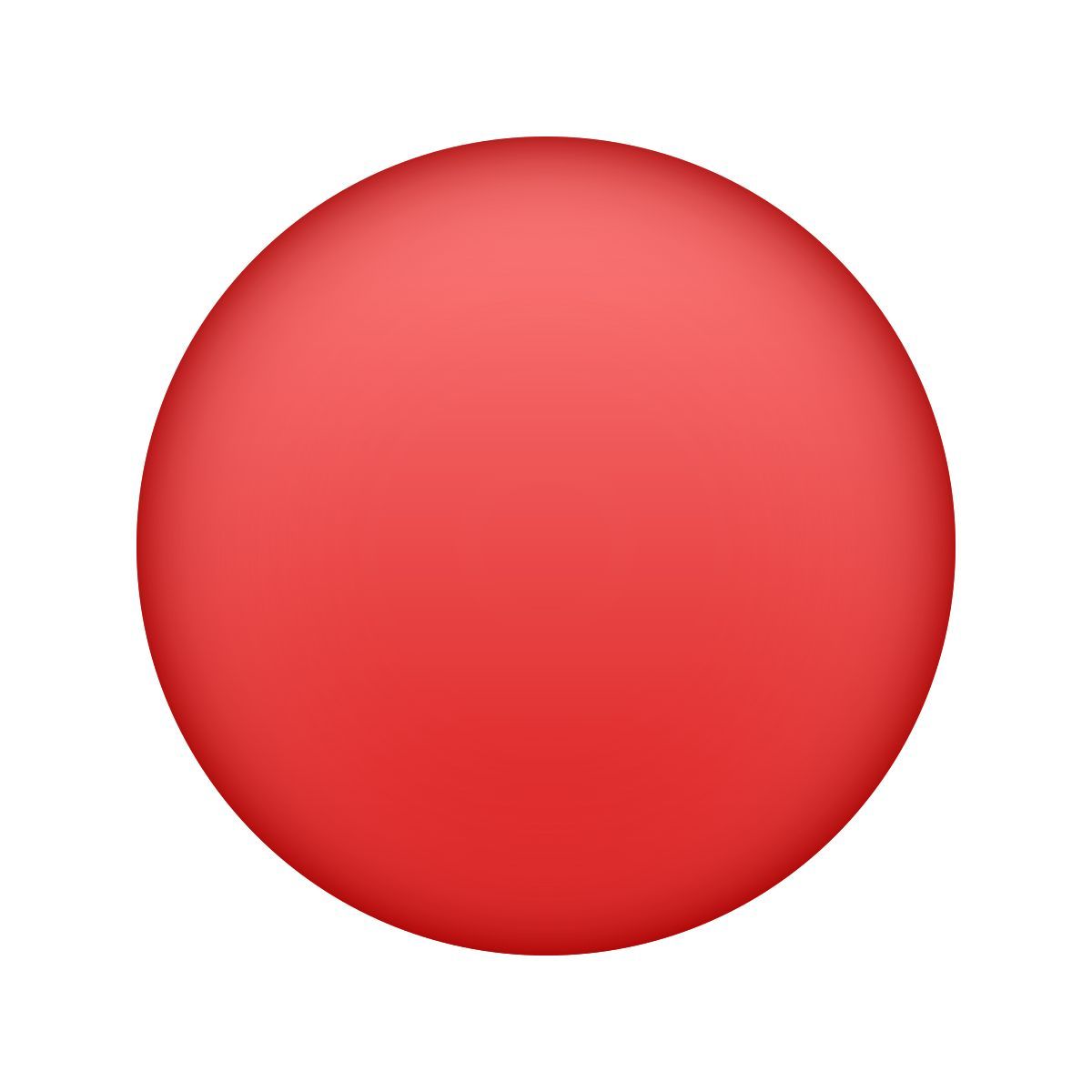 emoji style red circle icon