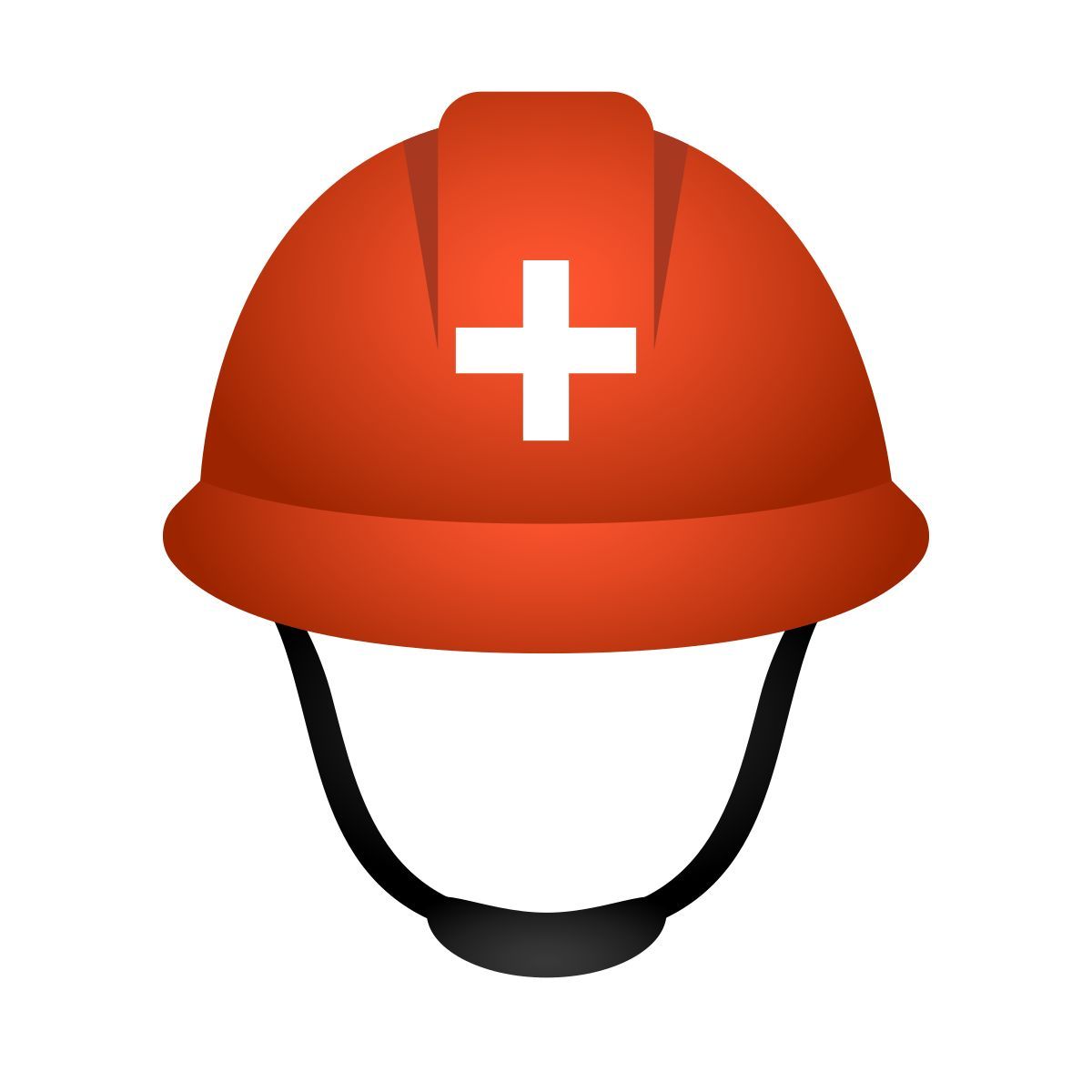 emoji style casque de sauveteurs icon