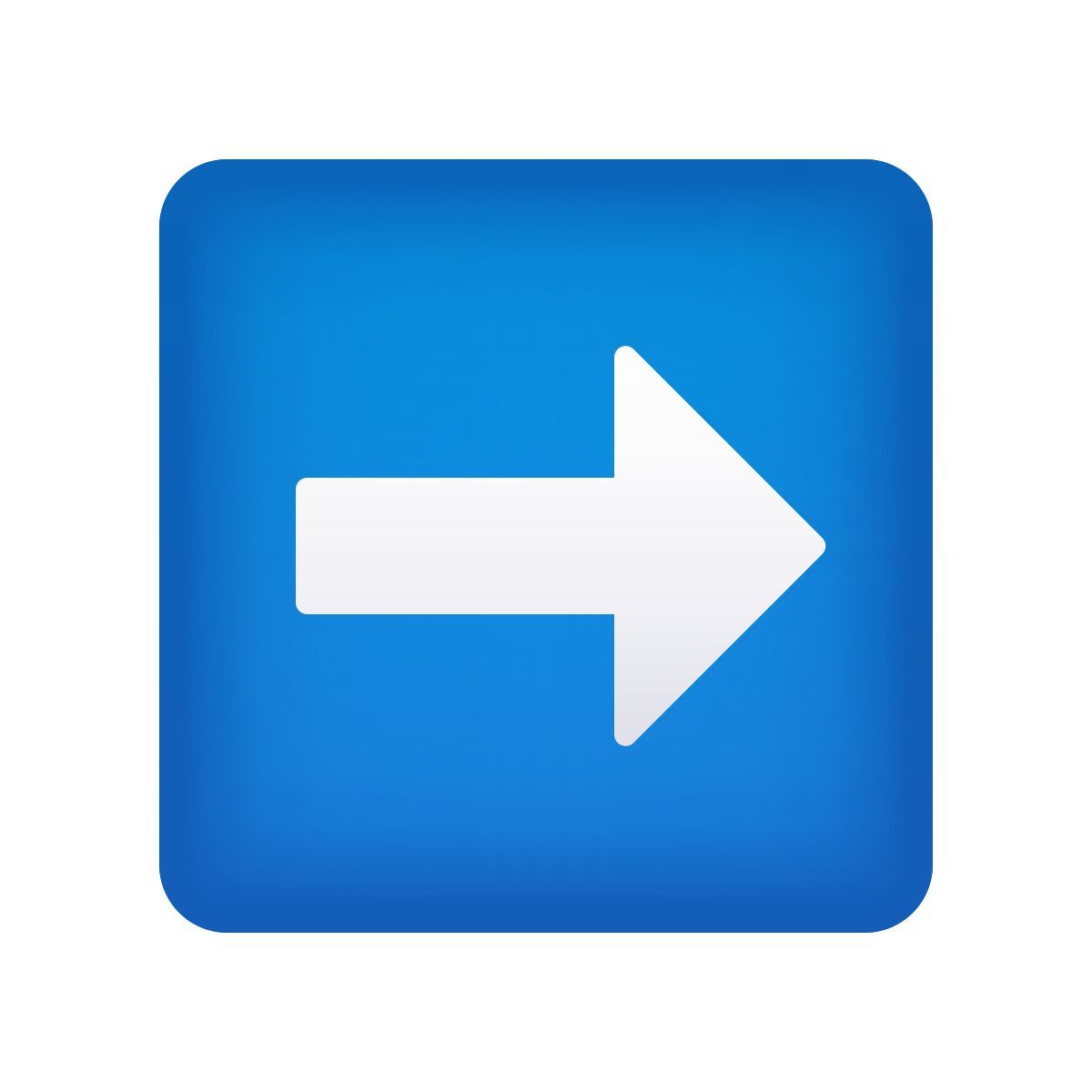 emoji style right arrow icon