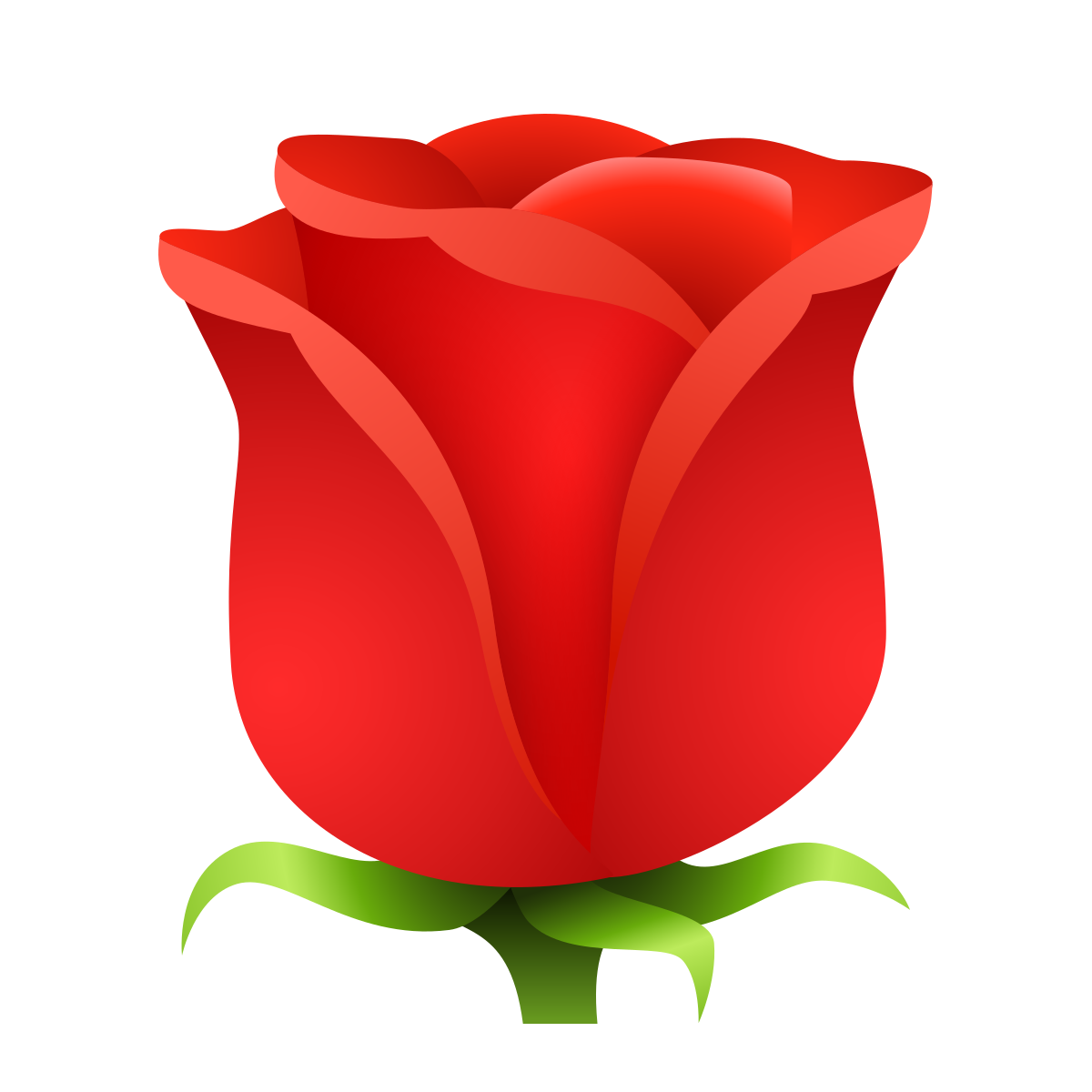 emoji style rose emoji icon