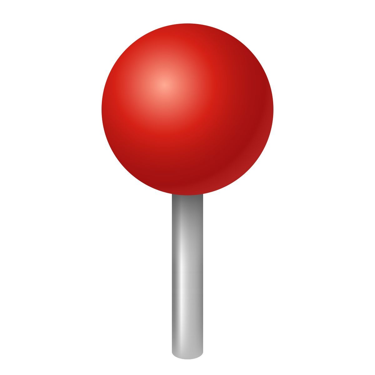 emoji style round pushpin icon