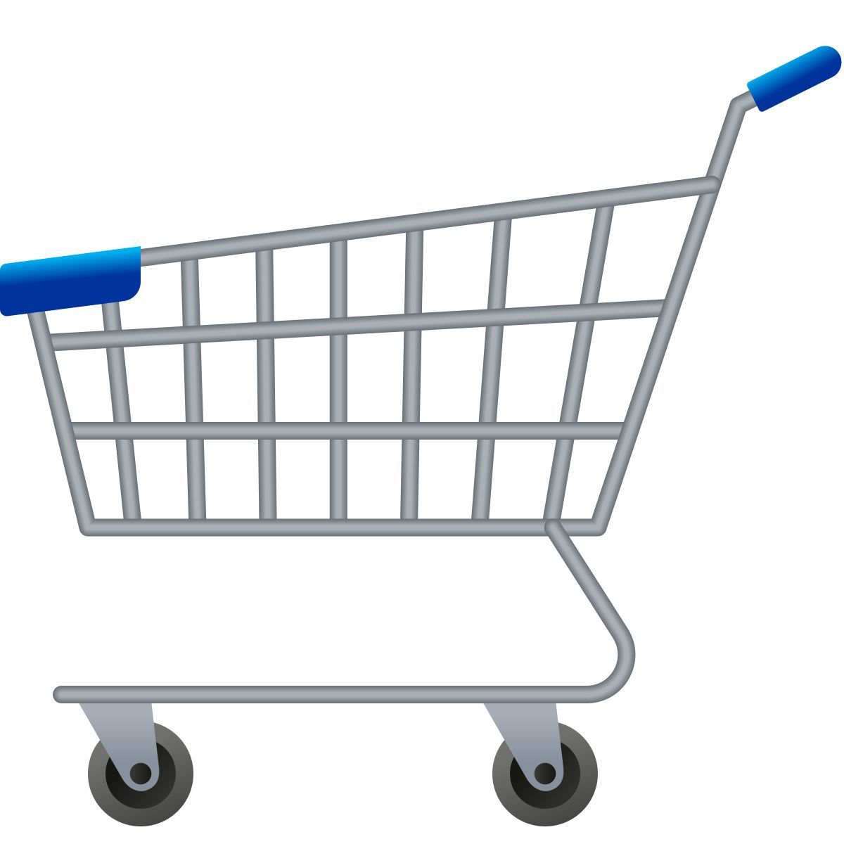 emoji style shopping cart icon