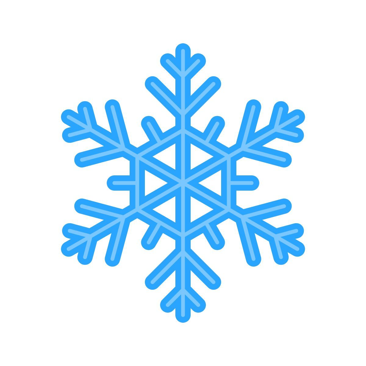 emoji style snowflake icon