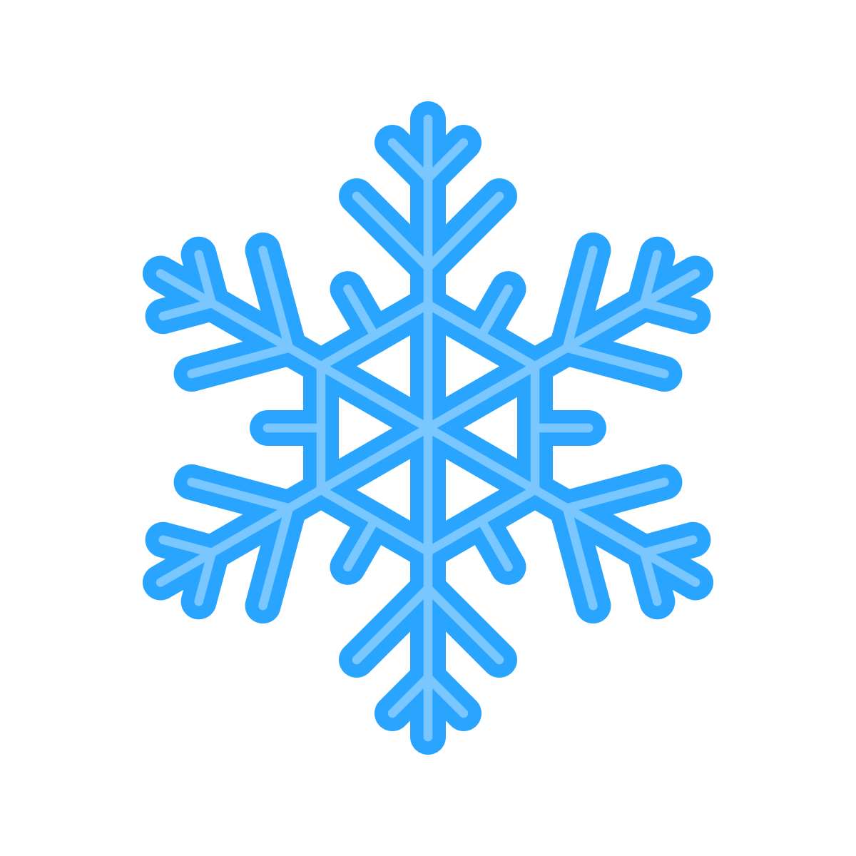 emoji style snowflake emoji icon