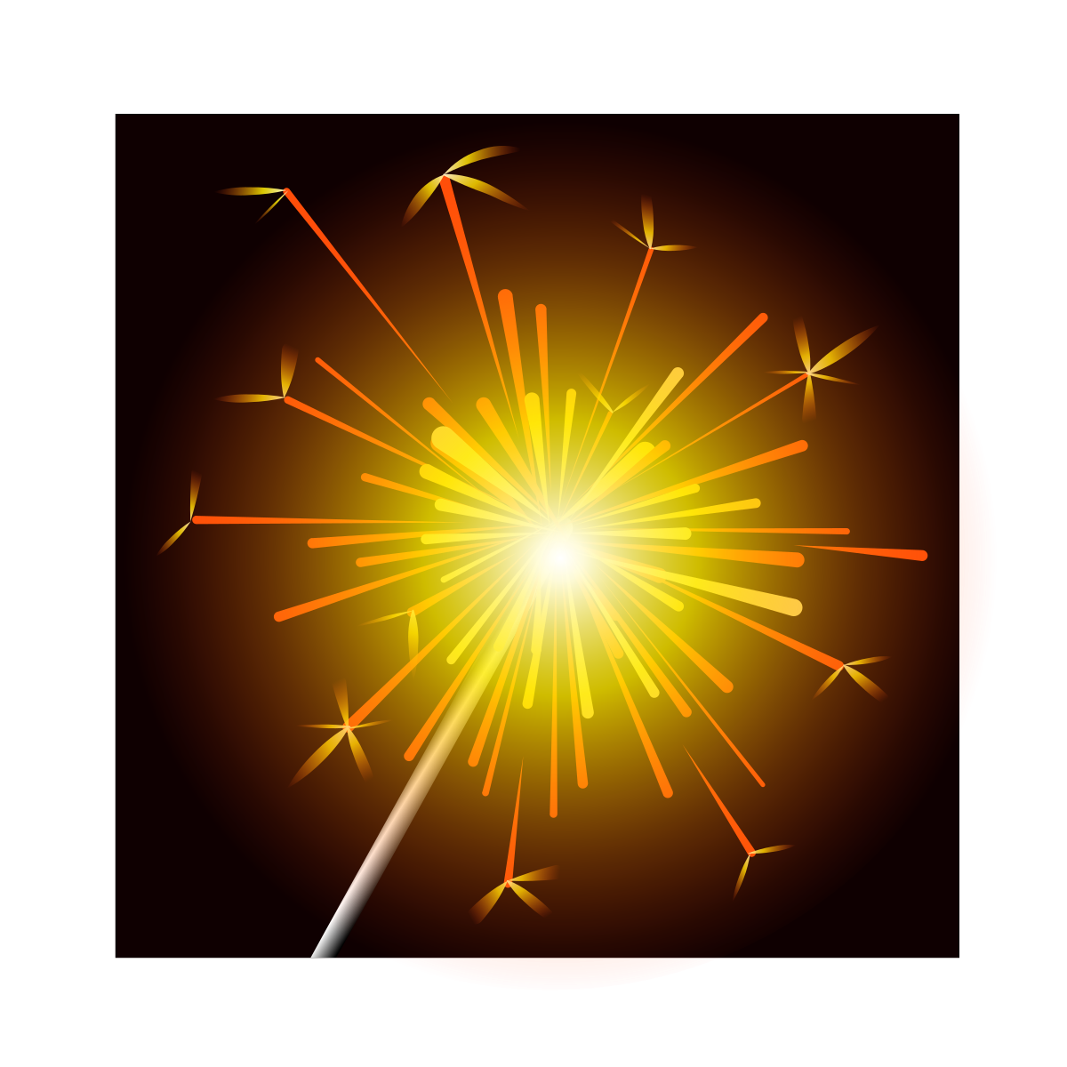 emoji style sparkler  icon