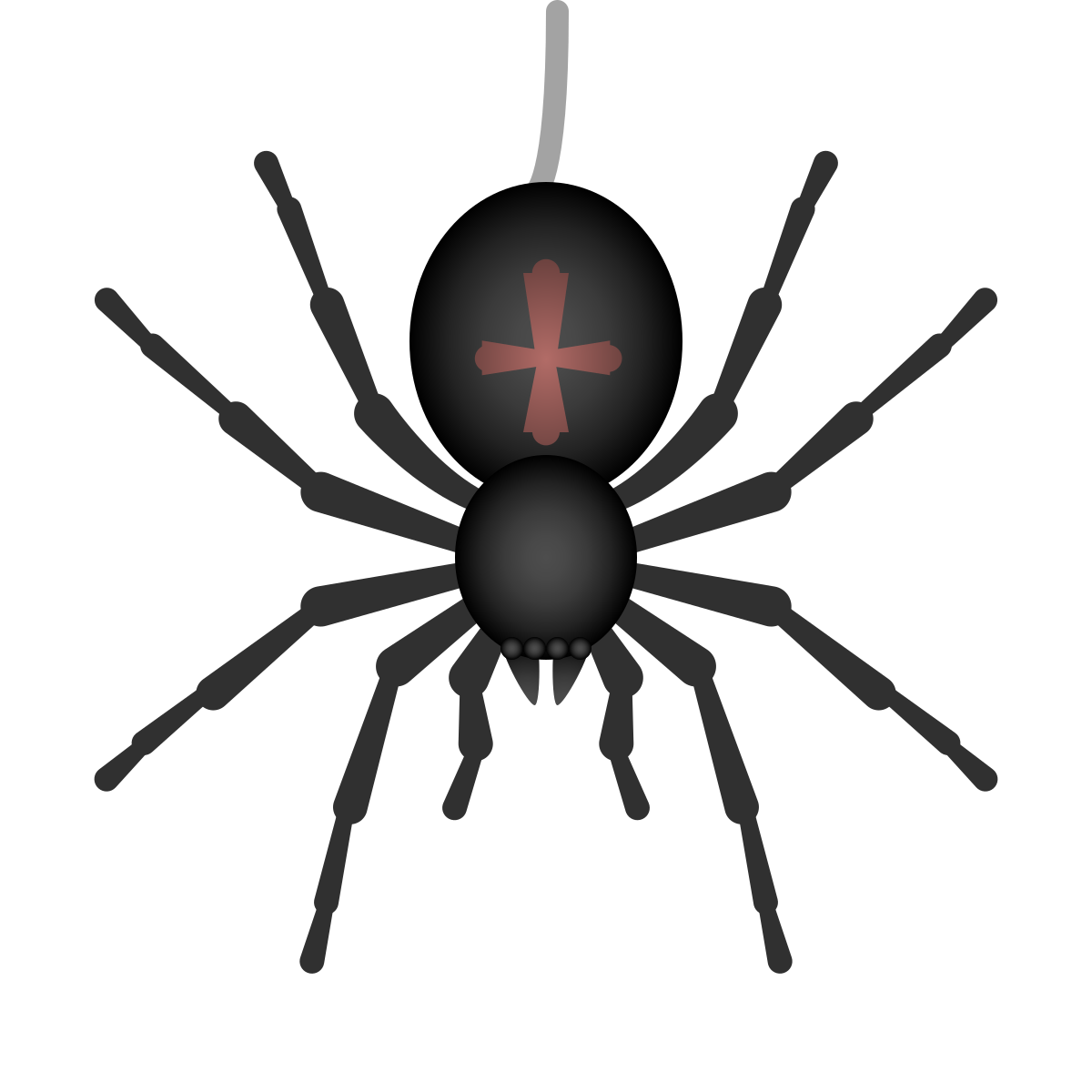 emoji style spider emoji icon