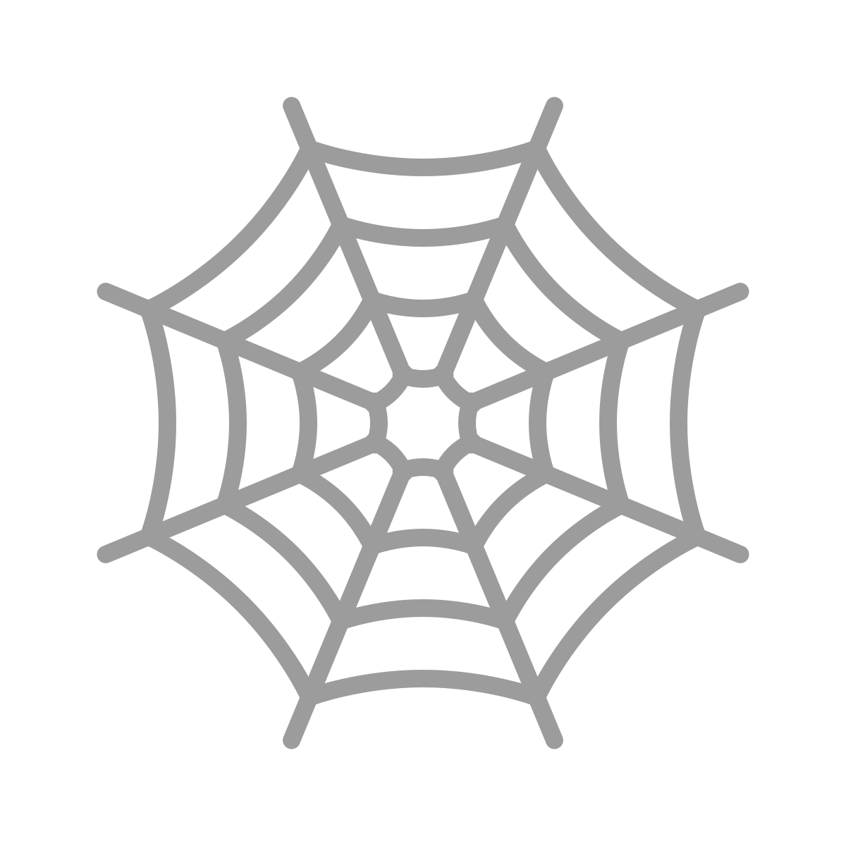 emoji style spider web icon