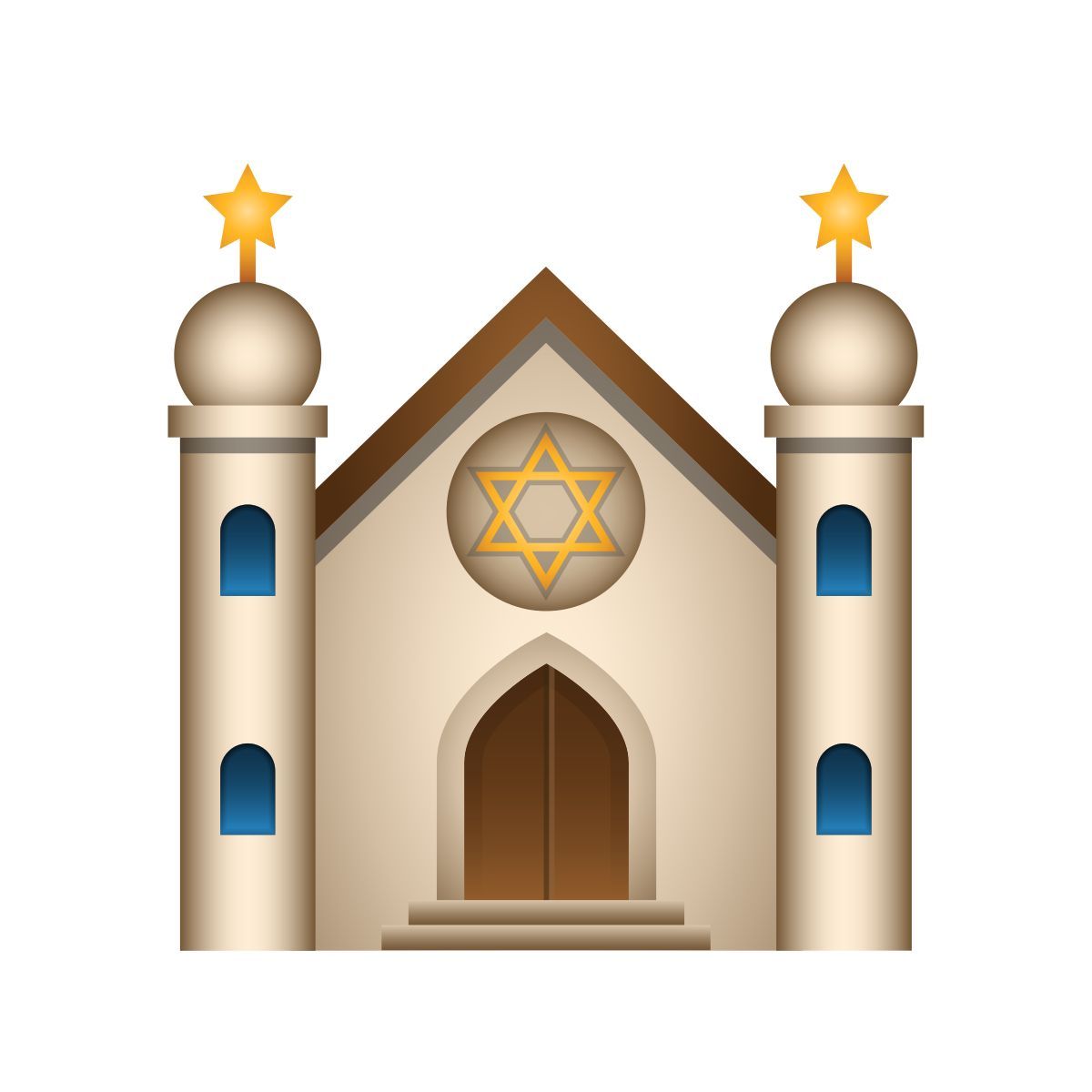 emoji style sinagoga icon