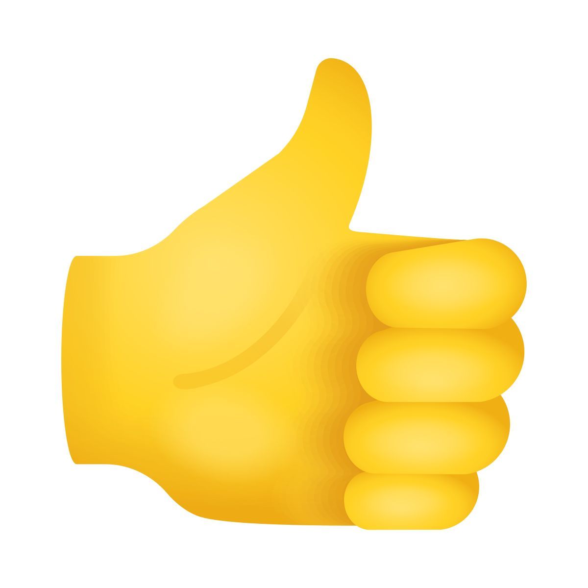 emoji style thumbs up icon
