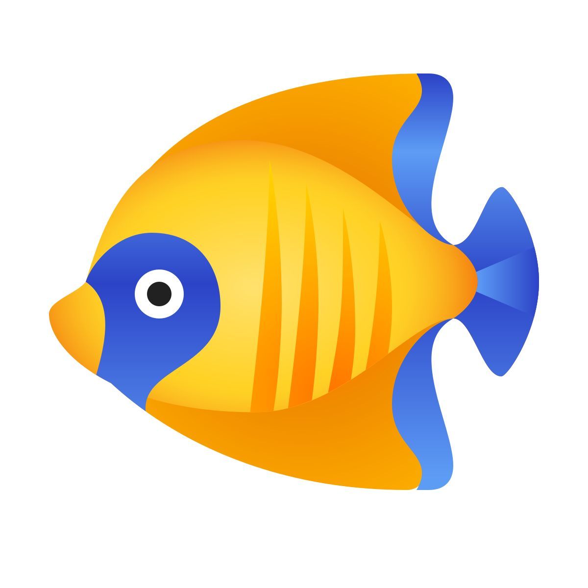 emoji style tropical fish icon
