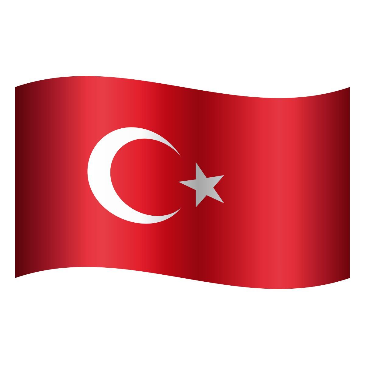 emoji style türkei flagge emoji icon