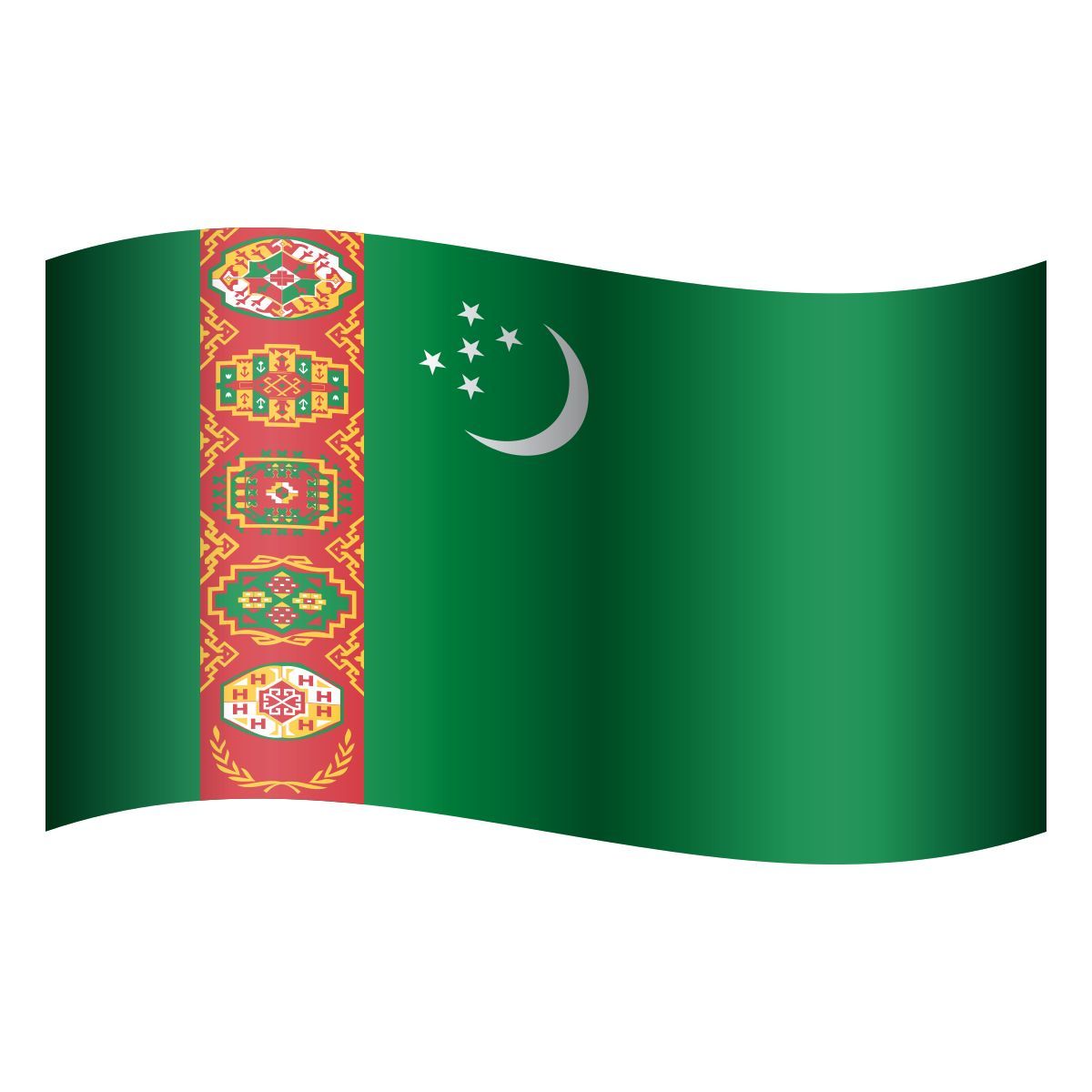 emoji style 土库曼斯坦表情符号 icon