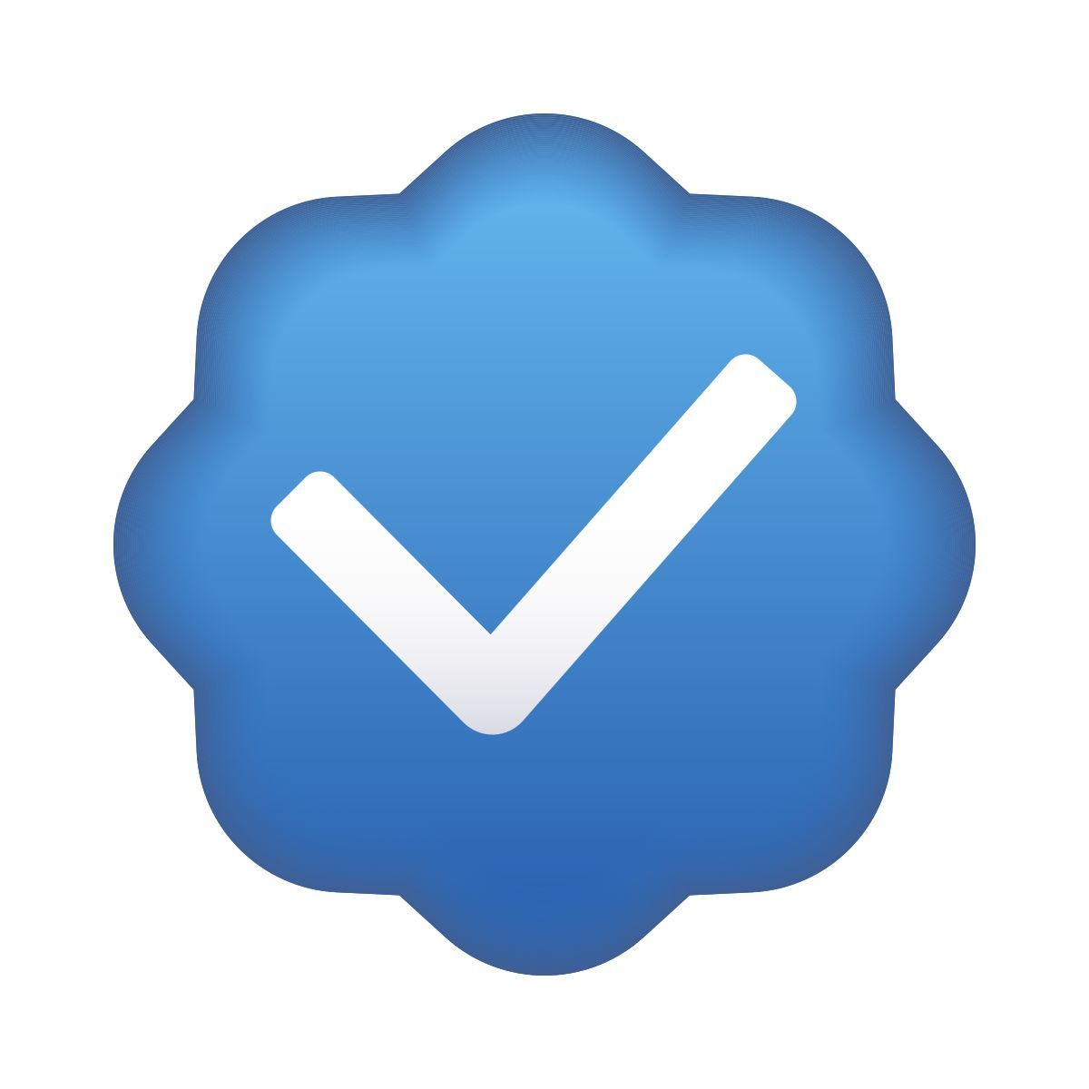 icona badge verificato emoji stile