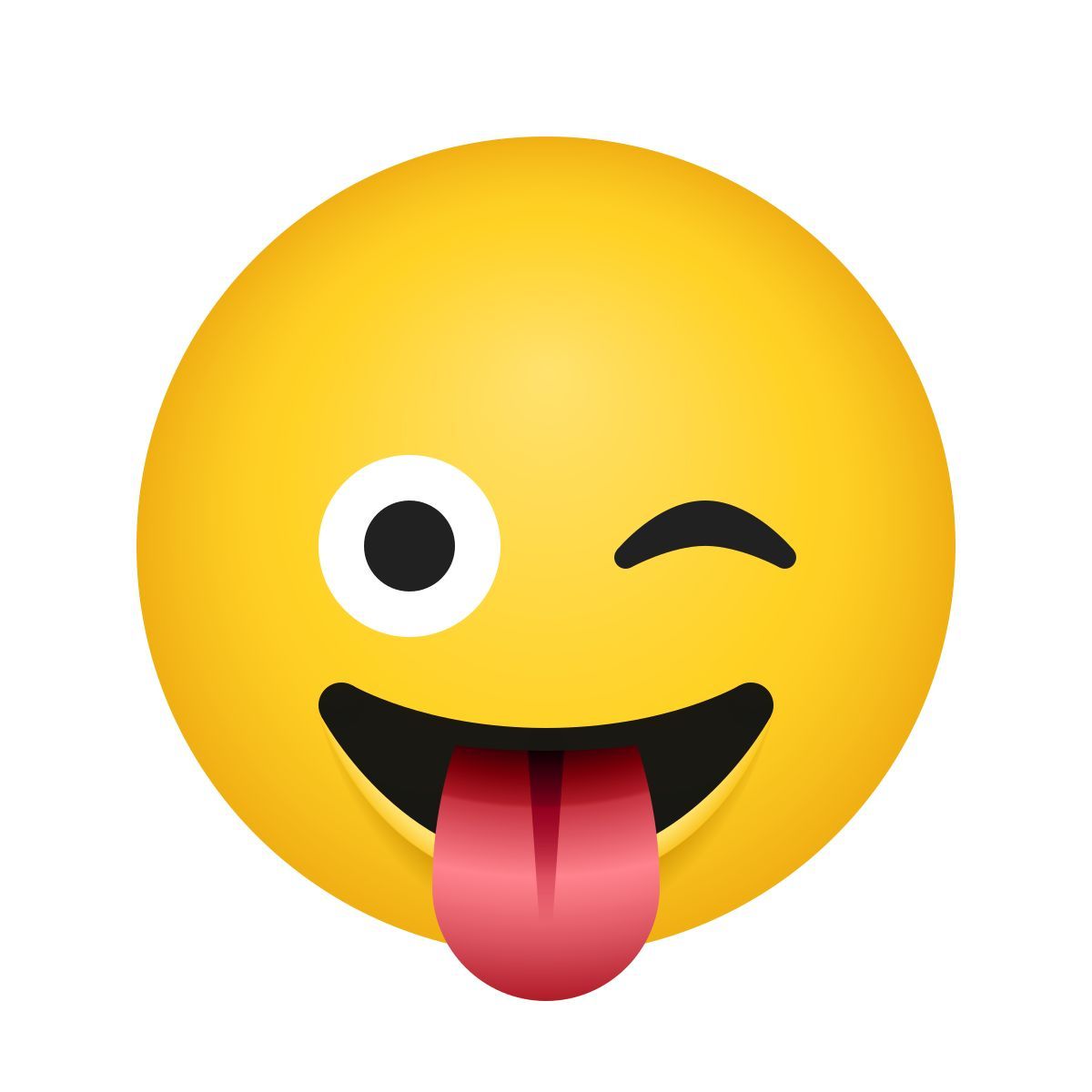emoji style ammiccando faccia con lingua icon