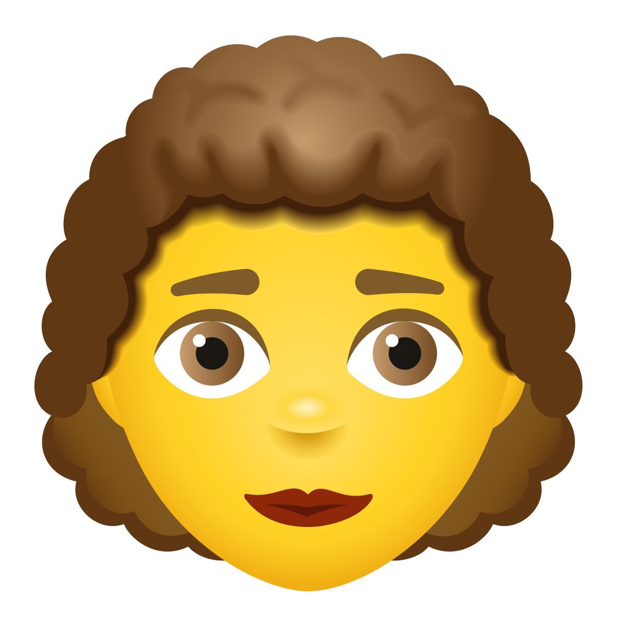 emoji style rizado icon