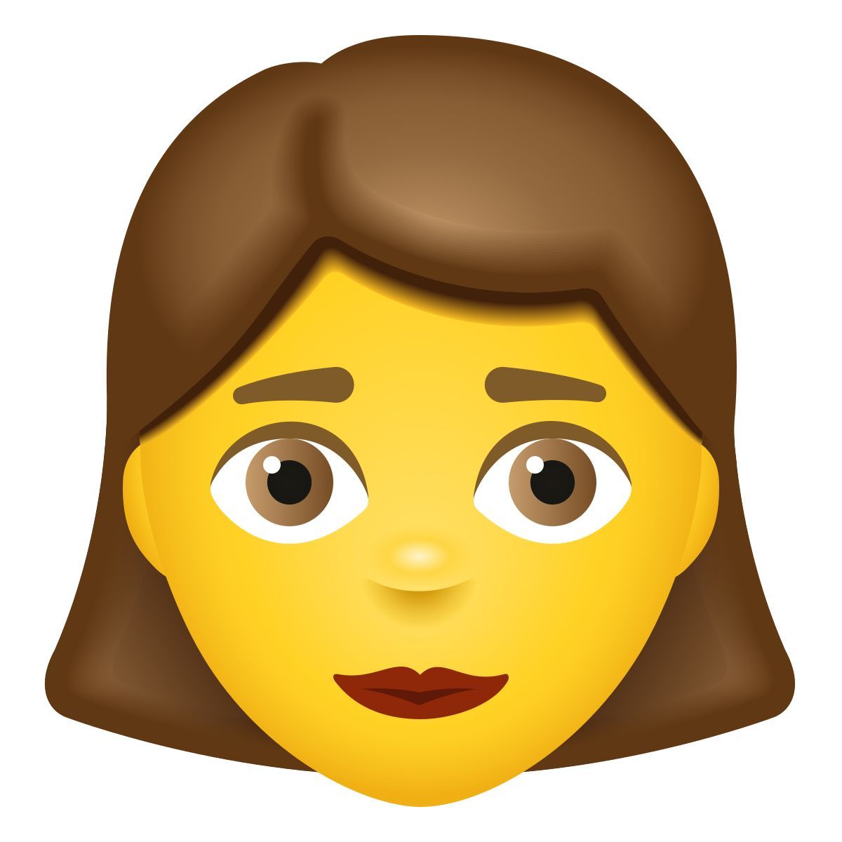 emoji style woman icon