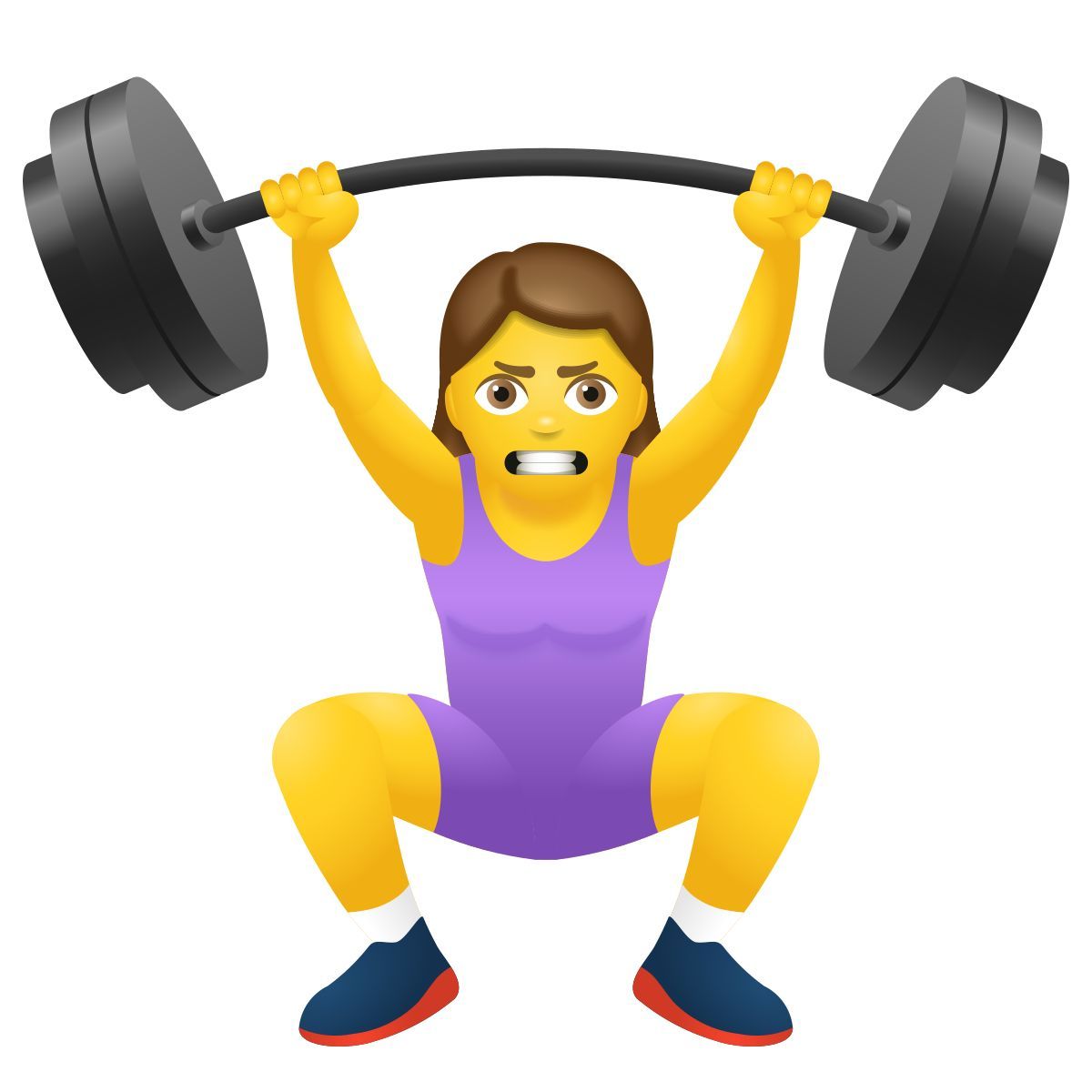 emoji style 女子举重 icon