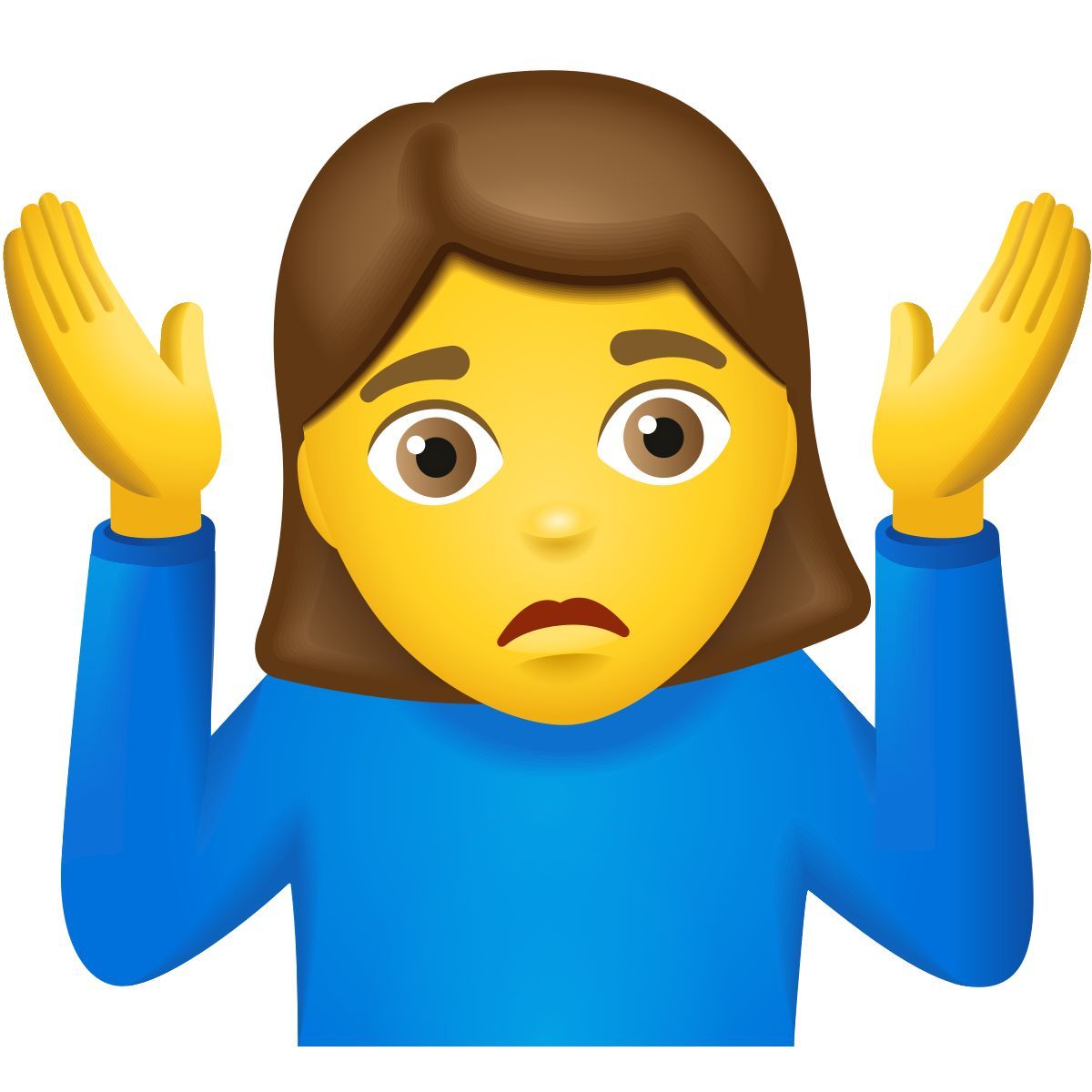 emoji style donna che alza le spalle icon