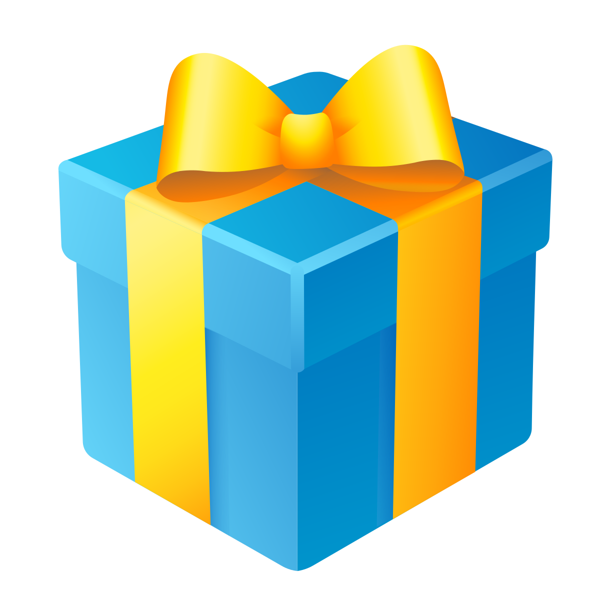 emoji style wrapped gift icon