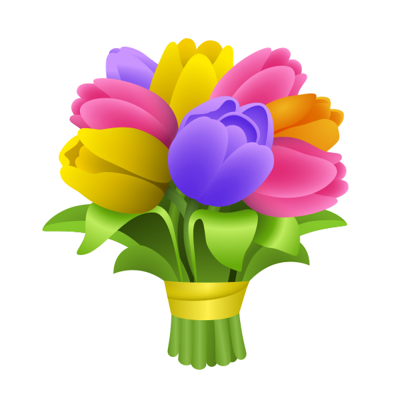 Icono de Bouquet estilo Emoji