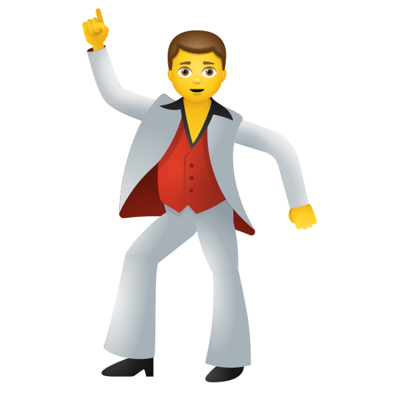 Man Dancing icon in Emoji Style Man Dancing icon in Emoji Style