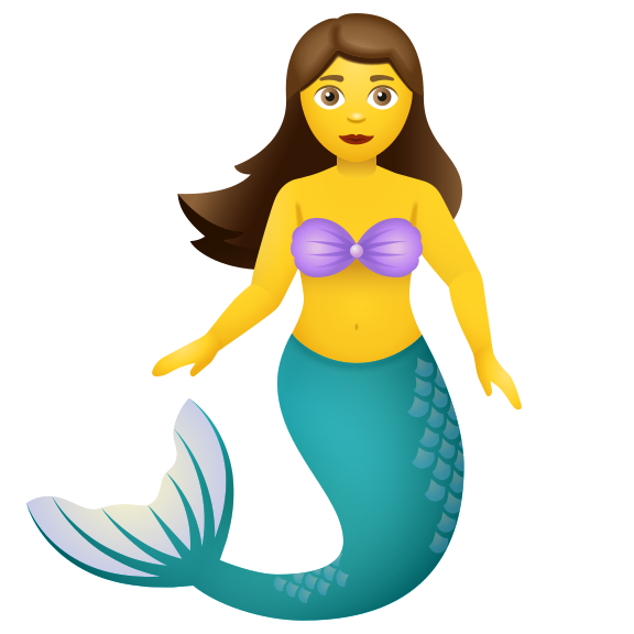 Icono de Mermaid Emoji estilo Emoji