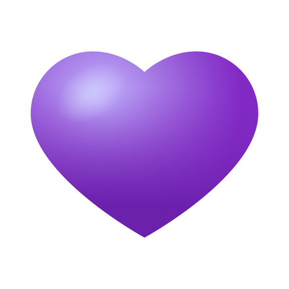 Emoji trái tim tím đầy cảm xúc chắc chắn sẽ làm bạn cảm thấy đắm đuối vì nó. Hãy xem hình ảnh để hiểu được tình cảm mạnh mẽ mà emoji này mang lại cho bạn!