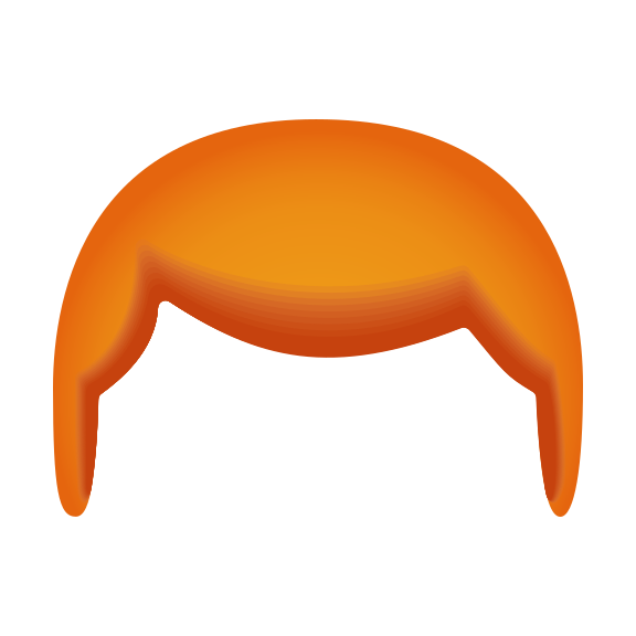 Hair emoji icon in PNG, SVG