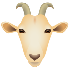 Goat icon in Emoji Style