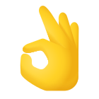 OK Hand Emoji icon in Emoji Style