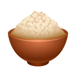 Cooked Rice icon in Emoji Style