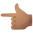 Backhand Index Pointing Left Medium Skin Tone icon