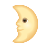 First Quarter Moon Face icon