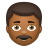 Man With Mustache Medium Dark Skin Tone icon
